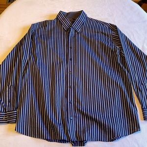 Daniel Hechter non-iron dark blue dress shirt - 2XL